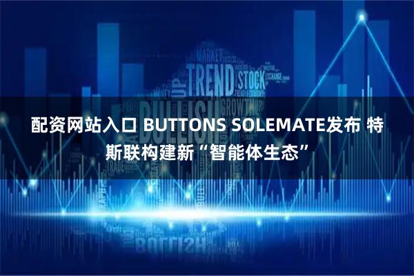 配资网站入口 BUTTONS SOLEMATE发布 特斯联构建新“智能体生态”