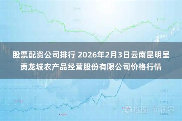 股票配资公司排行 2026年2月3日云南昆明呈贡龙城农产品经营股份有限公司价格行情
